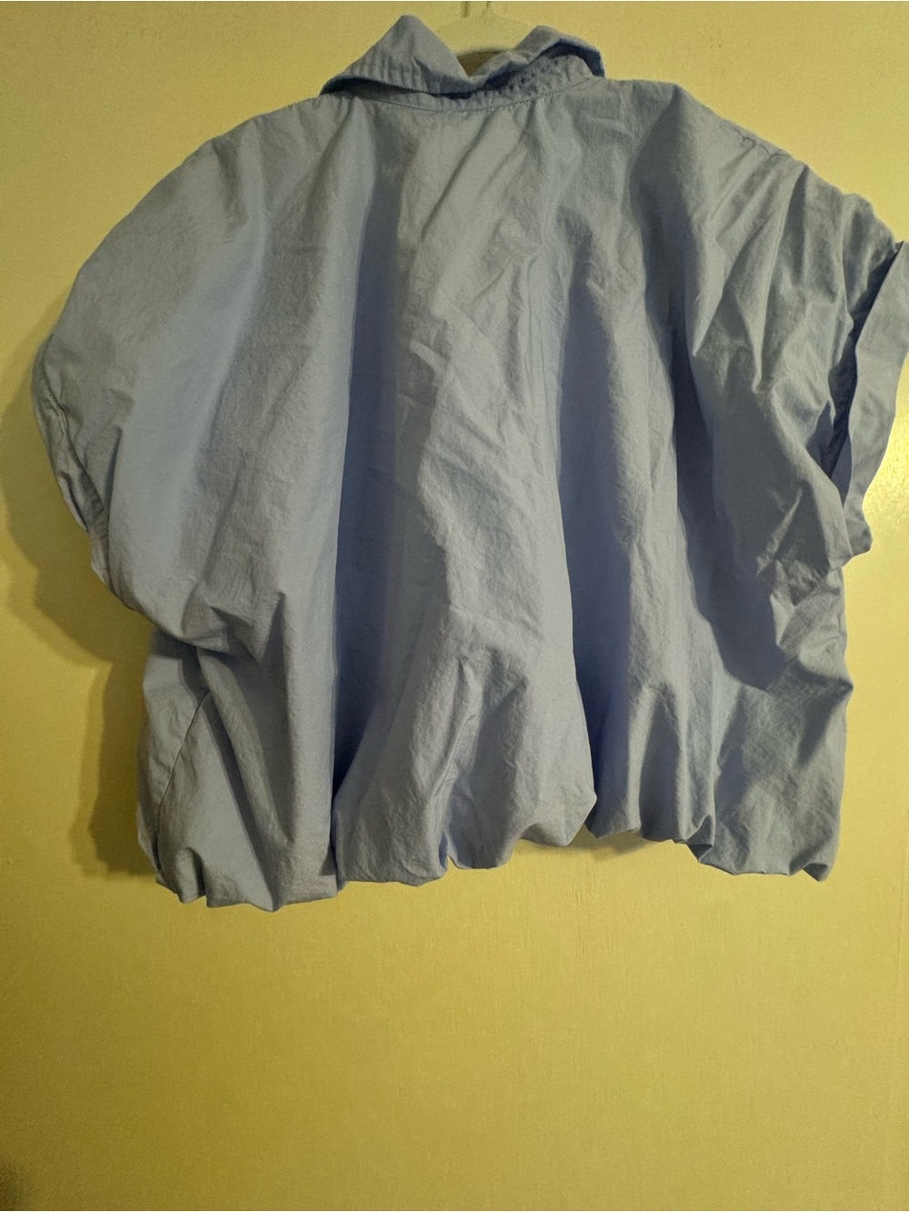 Light Blue Boxy Button-Up Shirt - Picture 4 of 4